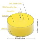 DEYBBY Lemon Scented Aromatherapy Soy Wax Tea Candles - 12 Pack, 4 Hour Burn, Smokeless, Ideal for Home & Events. - Image 2