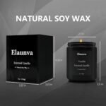 Elaunva Vanilla Scented Candle (7oz) - Natural Soy Wax, Aromatherapy, Stress Relief, Perfect Gift! - Image 4