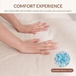 ZZLay Set of 2 Modern Accent Chairs with Metal Frame & Memory Foam, Cozy Lounge Chairs for Home, Beige - Image 5