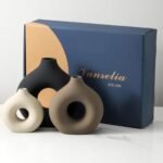 Vanselia Ceramic Vase Set of 3 - Stylish Small Decor for Living Room, Bedroom, Office, and Kitchen. - Image 6