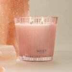 NEST New York 3-Wick Candle, Himalayan Salt & Rosewater - 21.2 oz, 100-Hour Burn - Reusable Glass - Image 5