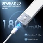 MCGOR 10-Inch Motion Sensor Under Cabinet Lights, 2-Pack, Rechargeable, Dimmable, Wireless for Kitchen & Stairs. - Image 5