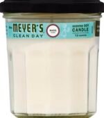 MRS. MEYER'S CLEAN DAY Basil Scented Soy Candle, 7.2 oz (Single Pack) for Fresh Aromas. - Image 2