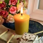 Set of 12 Natural Beeswax Votive Candles for Home Decor, Parties, Weddings, and Spas. - Image 6