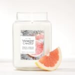 Yankee Candle White Spruce & Grapefruit, 22oz Large Jar, 150-Hour Burn Time – Perfect Gift! - Image 4