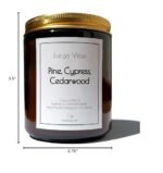 All-Natural Pine, Cypress, Cedarwood Aromatherapy Candle | Safe for Pets, Vegan Coconut Wax, Non-Toxic - Image 8