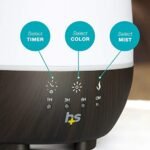HealthSmart 500ML Essential Oil Diffuser for Large Rooms - Cool Mist Humidifier & Aromatherapy, Adjustable Timer, 7 LED Colors, White. - Image 8