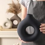 Vanselia Ceramic Vase Set of 3 - Stylish Small Decor for Living Room, Bedroom, Office, and Kitchen. - Image 5