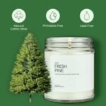 1OAK Fresh Pine Soy Wax Candles - Hand-Poured, Long-Burning 7oz Scented Candles for Home. - Image 3