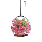 Indoor Hanging Planter with Sturdy Wood Base - Modern Boho Macrame for 3-5.5" Pots (Pots Not Included) - Image 8