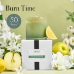 LAFCO New York Fresh Cut Gardenia Candle - 6.5 oz, 50-Hour Burn, Hand-Blown Glass, USA-Made - Image 4