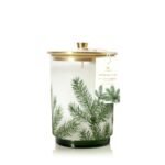 Thymes Frasier Fir Candle - Heritage Pine Needle Luminary Scented Candles - Elegant Pine Candle - Crisp Siberian Fir, Cedarwood & Sandalwood - Holiday Candles - Christmas Decor (Medium, 11.5 oz)