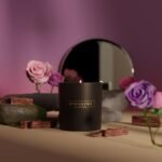 Benevolence LA Rose & Sandalwood Christmas Candle | 6oz Soy Candle for Home | Black Holiday Gift for All - Image 2