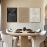 Three-Piece 3D Textured Boho Abstract Wall Art for Living Room, Black, White & Brown Decor, 24x36 In - Image 8