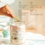 Havenwick Vanilla Buttercream Soy Candle - 22 oz, 110-130 Hour Burn, Perfect for Housewarming Gifts. - Image 5