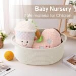 JMvicyroam Woven Basket – Small Rope Storage Bin with Handles, Ideal Organizer for Shelves, Closets, Gifts, and Toys. - Image 6