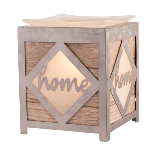 Scentsationals Wax Melt Warmer - Wooded Home Design for Scented Scentsationals Wax Melt Warmer, Wax Warmer for Scented Wax Melts - Wooded Home - Candle Wax Melter for Fragrance Cubes and Tarts