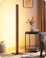 EDISHINE Mid Century Modern Floor Lamp: Remote-Controlled, Dimmable LED Corner Light for Living Room, Bedroom, Office, 7 Color Temperatures 2700K-6000K, 48.43" tall. - Image 8
