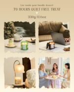M&SENSE Vanilla Chai Scented Candle, 11.6oz Soy Wax, 70-Hour Clean Burn for Home Décor. Non-Toxic Aromatherapy Gift. - Image 4