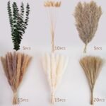 Boho Pampas Grass Decor: Dried Flower Bouquet with Bunny Tail Grass and Eucalyptus Centerpieces. - Image 4