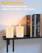 Gmnee 3"x4" Waterproof Flameless LED Candles with Remote & Timer - Battery Operated Ivory Decor for Patio & Porch. - Image 7