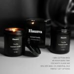 Elaunva Vanilla Scented Candle (7oz) - Natural Soy Wax, Aromatherapy, Stress Relief, Perfect Gift! - Image 3