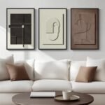 3-Piece 3D Textured Abstract Wall Art Set - Modern Geometric Sandstone Design for Home & Office Decor (16x24 in) - Image 8