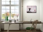 Wieco Art Banksy's Raining Day: Colorful Graffiti Canvas for Dining Room & Home Office Decor. - Image 3