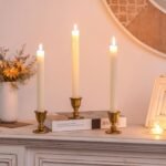 Brass Vintage Candlestick Holders - Set of 2 Victorian-Style Gold Taper Holders for Weddings, Christmas & Home Decor - Image 6
