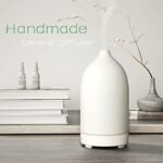 Handmade Ceramic Essential Oil Diffuser with Night Light – Auto-Off, 9 Colors for Home Use - Image 7