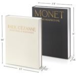 Innoicco Aesthetic Decorative Books - Set of 2 Faux Book Storage Boxes for Stylish Home Decor. - Image 2