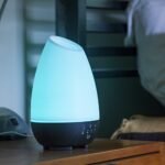 HealthSmart 500ML Essential Oil Diffuser for Large Rooms - Cool Mist Humidifier & Aromatherapy, Adjustable Timer, 7 LED Colors, White. - Image 3