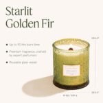 LA JOLIE MUSE Starlit Golden Fir Candle – 19 oz Soy Wax, 90 Hours Burn, Perfect Holiday Gift! - Image 5