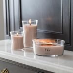 WoodWick Vanilla & Sea Salt Candle Gift for Men & Women, 9.7 oz Medium Hourglass with Crackling Wick - Image 2