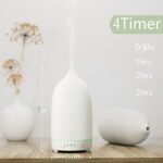Handmade Ceramic Essential Oil Diffuser with Night Light – Auto-Off, 9 Colors for Home Use - Image 2