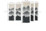 Handmade Large Macrame Wall Hanging Set – 5 Dip-Dyed Mountain Decor for Modern Living Rooms and Bedrooms - Image 5