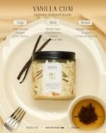 M&SENSE Vanilla Chai Scented Candle, 11.6oz Soy Wax, 70-Hour Clean Burn for Home Décor. Non-Toxic Aromatherapy Gift. - Image 2