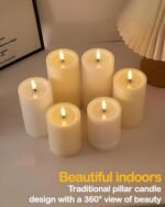 Gmnee 3"x4" Waterproof Flameless LED Candles with Remote & Timer - Battery Operated Ivory Decor for Patio & Porch. - Image 8