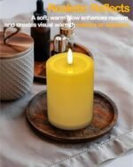 Gmnee 3"x4" Waterproof Flameless LED Candles with Remote & Timer - Battery Operated Ivory Decor for Patio & Porch. - Image 3