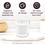 Glade Sheer Vanilla Embrace 1-Wick Scented Candle Jar, 4.08 oz, 2-Count, Essential Oils Infused Air Freshener. - Image 4