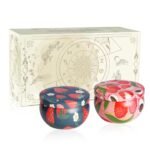 2Pack Scented Candle-2.2oz Aromatherapy Candles,Long Lasting Burn-Strawberry and Litchi Scented Candle Gifts for Man,Women,Soy Wax Candle Prefect for Home Decor, Stress Relief