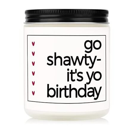 Petalsun Happy Birthday Candle, Jar Candle, Lavender Scent, Female Birthday Gift