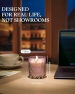 M&SENSE Lavender Candles, Vegan Soy, 8.1oz, 42-Hour Burn - Relaxing Aromatherapy for Sleep & Gifts. - Image 4