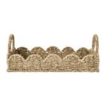 Seagrass Tray with Scalloped Edge by Household Essentials – Natural Decor for Your Home - Image 3