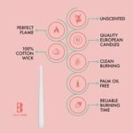 BOLSIUS Unscented 10-Inch Dinner Candles, 10-Pack - 8-Hour Smokeless, Dripless Taper Candles for Home Décor - Image 3