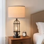 Reaketon Set of 2 Black Table Lamps – 22.3" Farmhouse Style with USB Ports, Bulbs Included - Image 5