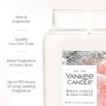 Yankee Candle White Spruce & Grapefruit, 22oz Large Jar, 150-Hour Burn Time – Perfect Gift! - Image 3