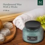 Sea Spa Embossed Candle Jar (17.6 oz) - Floral Bergamot Scented Candle Gift for Women - Image 8
