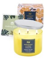 Honeysuckle Citrus Grapefruit 3-Wick Soy Candle, 15.8 oz | Aromatherapy | Long-Lasting Clean Burn | Stress Relief Gift - Image 6