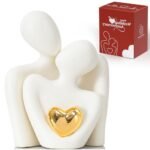 Mini Couple Statue Tv Stand Decor Items for Living Room, Abstract Sculpture Knick Knacks Home Decor Couples Love Office Show Pieces- For Bedroom Romantic Gifts for Valentine Anniversary Birthday
